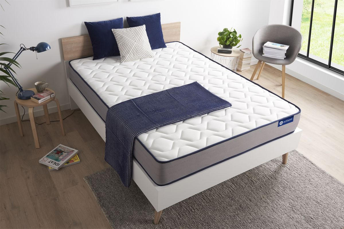 MATRATZE Actilatex form Latex und Memory-Schaum 90 x 190 cm h3 - Weiß, Textil (90/190cm) - ACTISOM