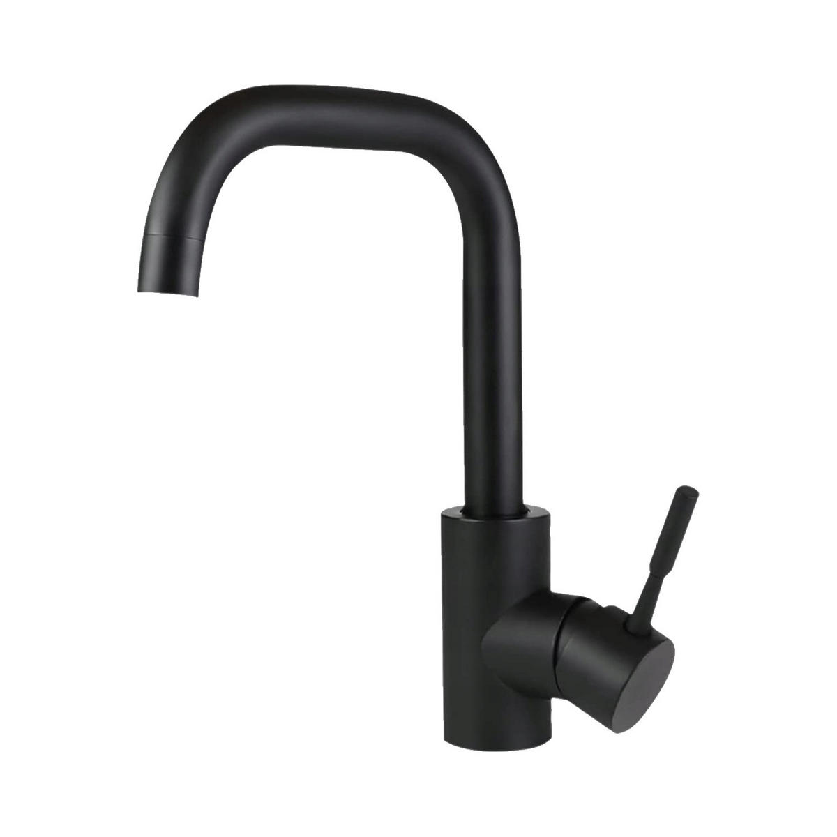 WASCHTISCHARMATUR Nora - Schwarz, Metall (6/24/24cm) - Nettlife