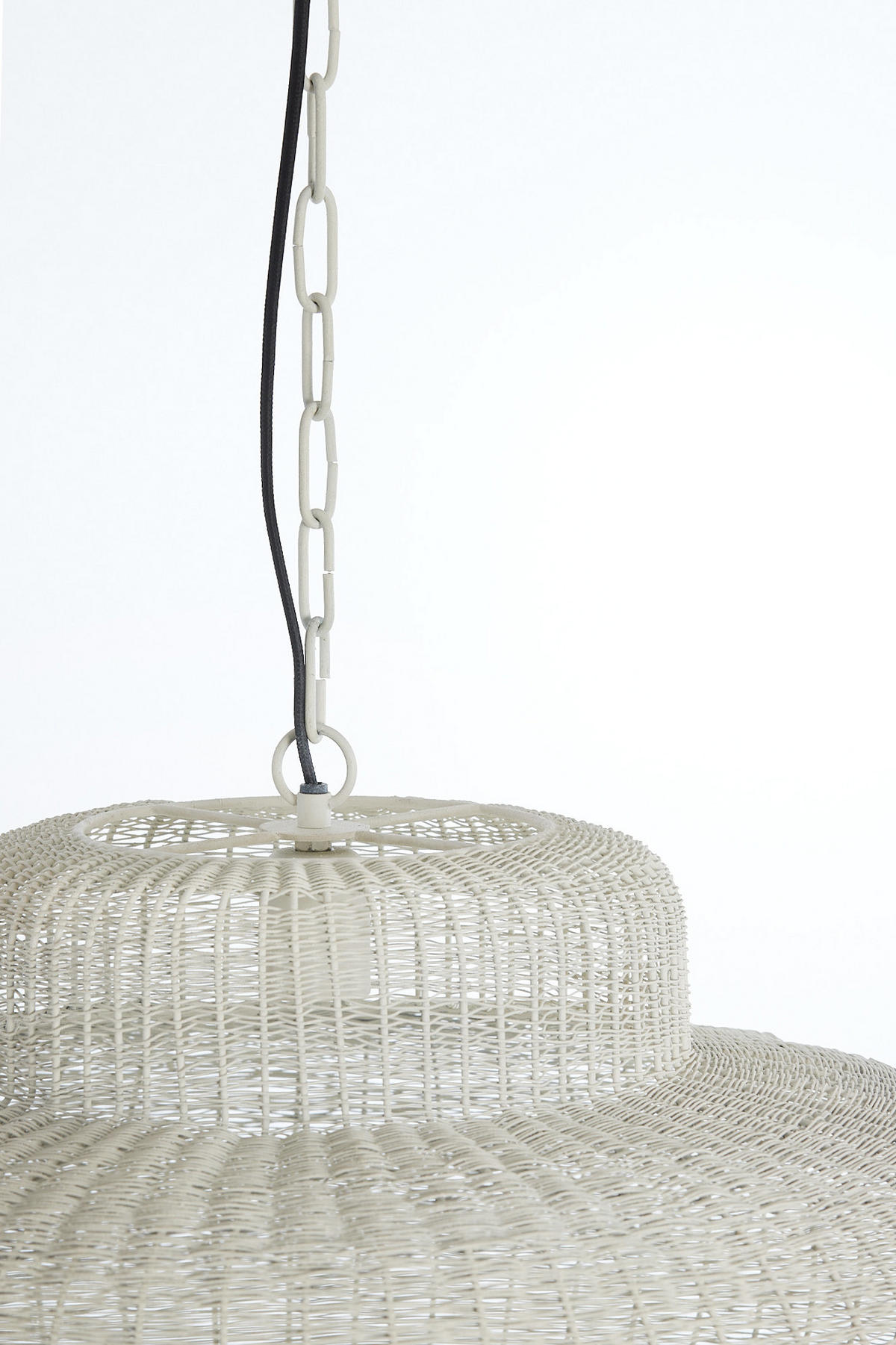 HÄNGELAMPE Piedra Weiß Ø59/31,5 cm - Weiß, Metall (59/59/31.5cm) - Light & Living