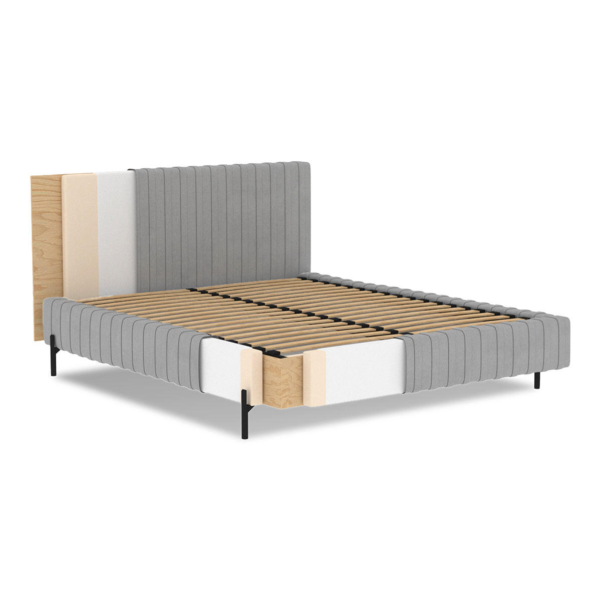 BOXSPRING KREVET 180/200 Ori bež - bež, drvo (180/200cm) - Petits-meubles
