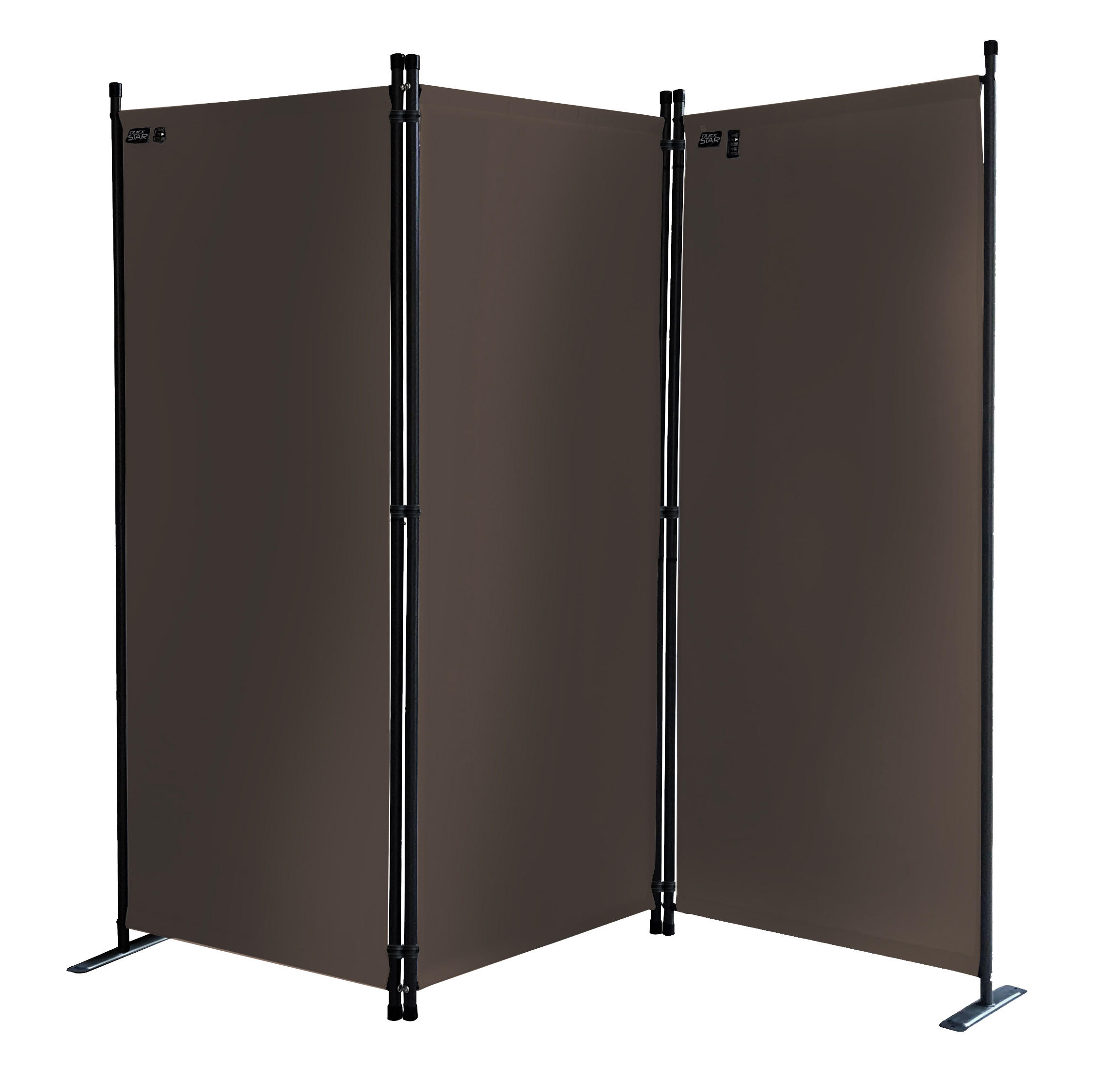 Quick Star Paravent Taupe 165x170 cm