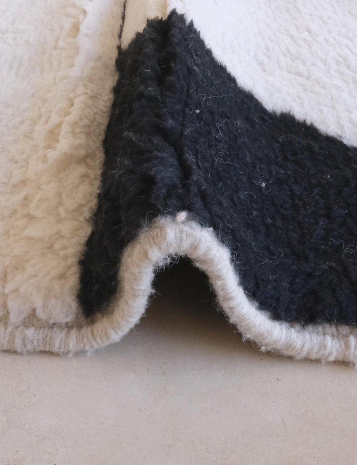 BERBERTEPPICH grafisch modern 184x 234 cm - Schwarz, Naturmaterialien (184/234cm) - AFK Living