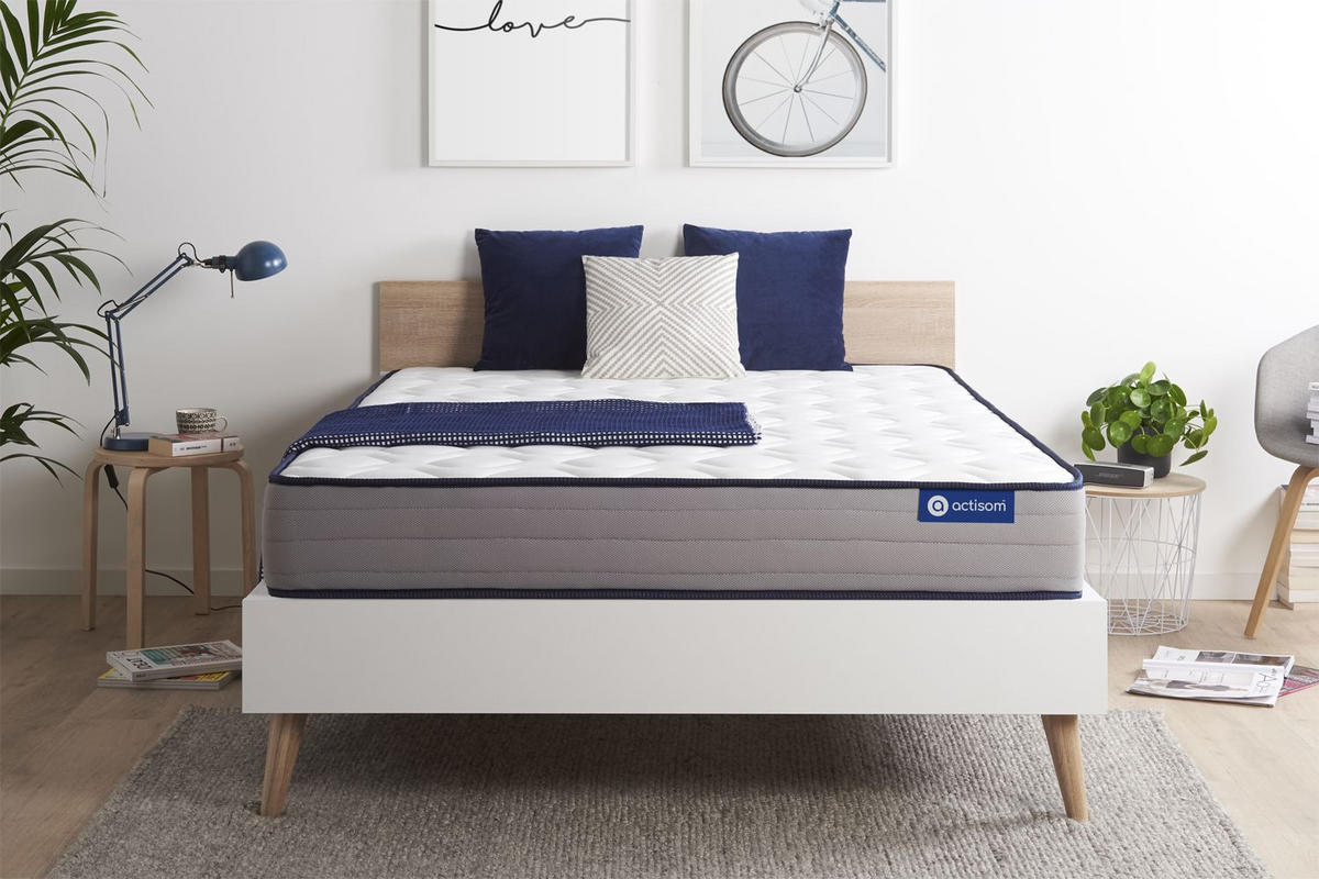 MATRATZE Actilatex form Latex und Memory-Schaum 200 x 200 cm h3 - Weiß, Textil (200/200cm) - ACTISOM