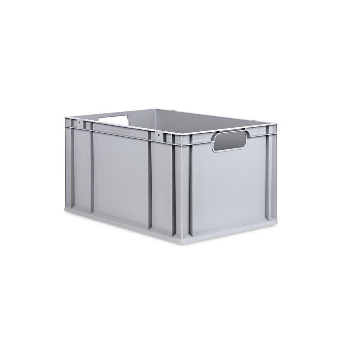 EUROBOX 5x Nextgen Economy Mit Scharnierdeckel Grau/BlauGriffe Offen 65 Liter - Blau, Kunststoff (40/32/60cm) - PROREGAL