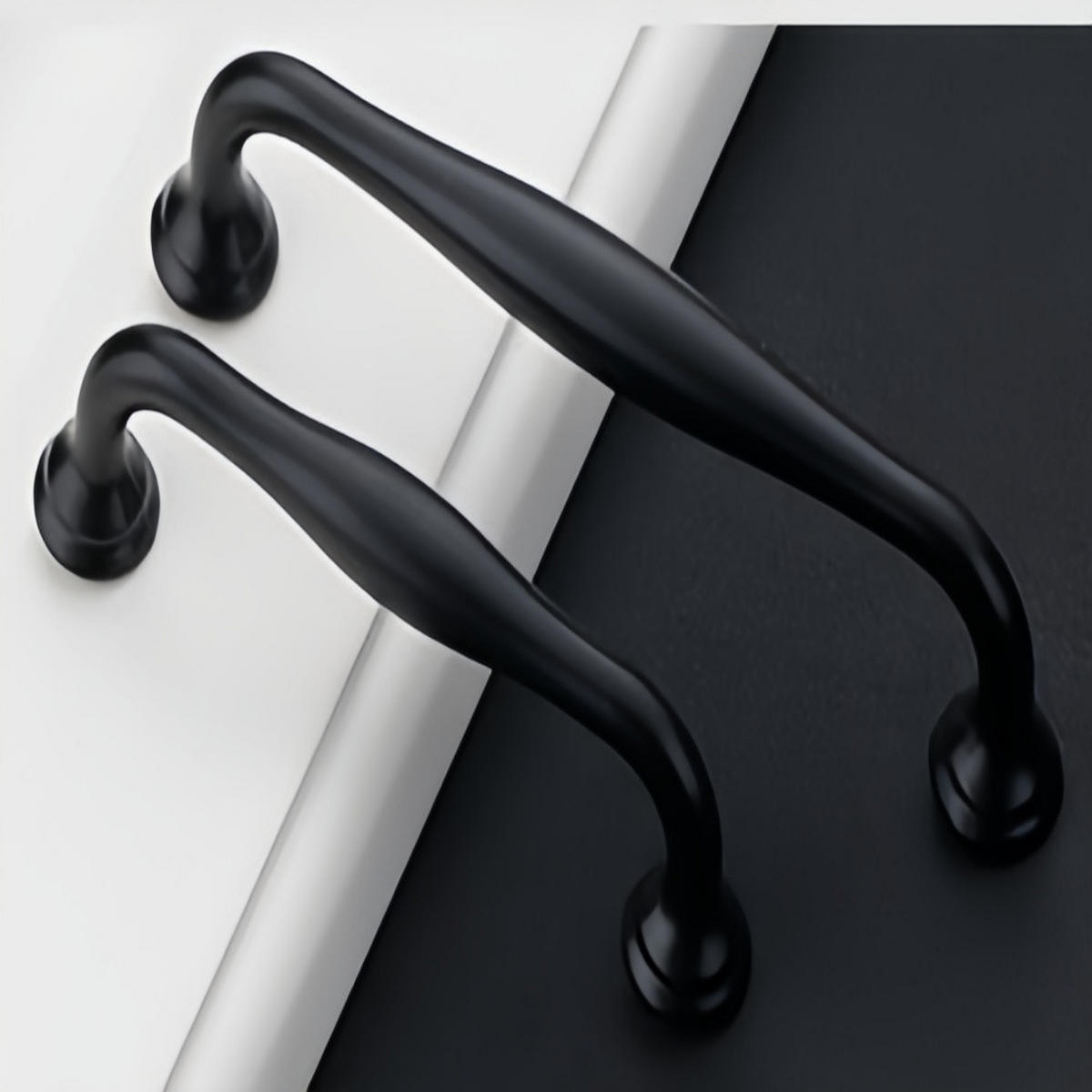 MÖBELGRIFF Schwarz 1er-Set 96 mm Aluminium - Schwarz, Metall (0.18/3.3/11.3cm)