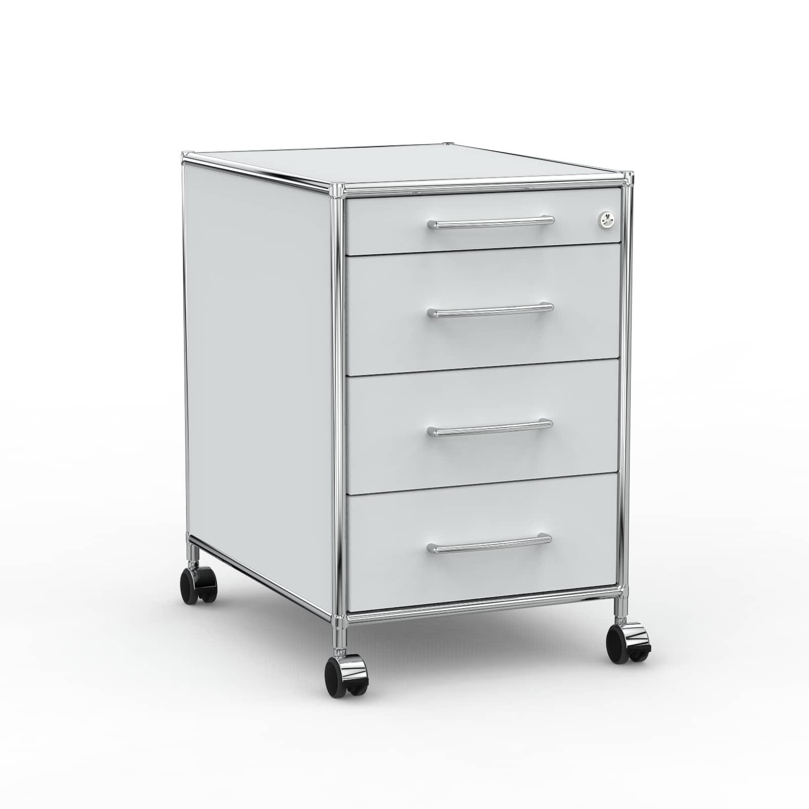 Versee Büro-Rollcontainer Grau 60x66.5x60 cm