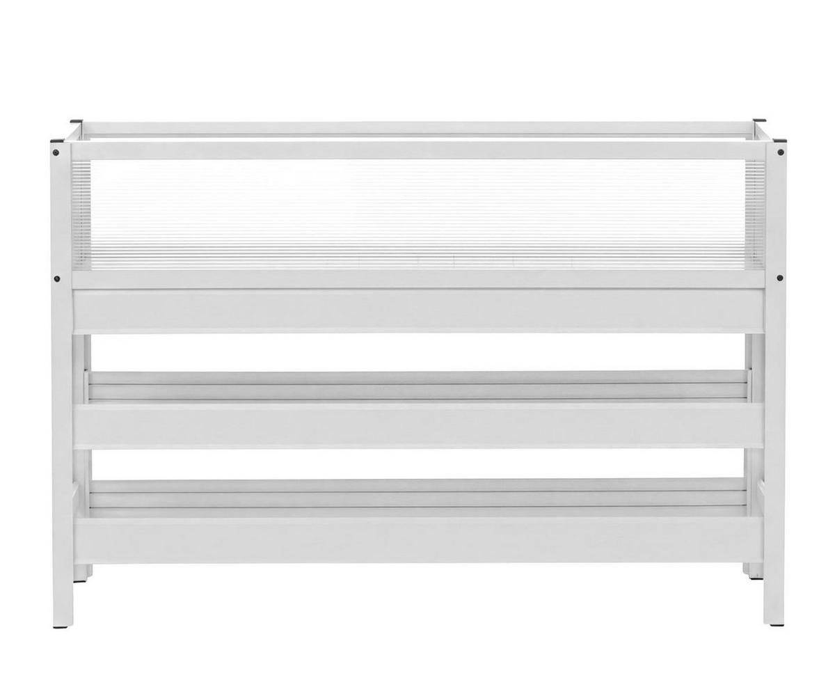HOCHBEET 82x120x30cm Weiß - Weiß, Metall (120/82/30cm) - PROREGAL