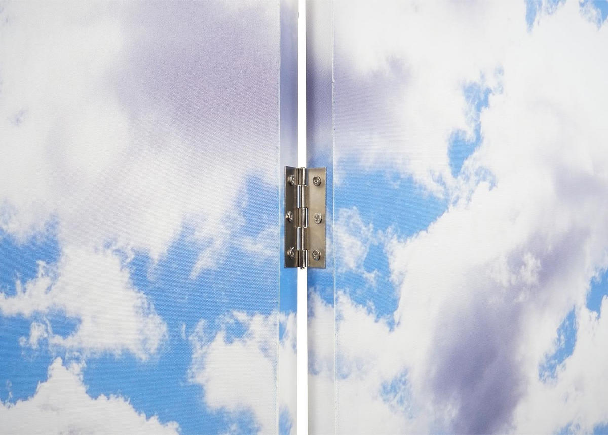 FOTO-PARAVENT Blau - Blau, Holz (244/180/2cm) - MCW