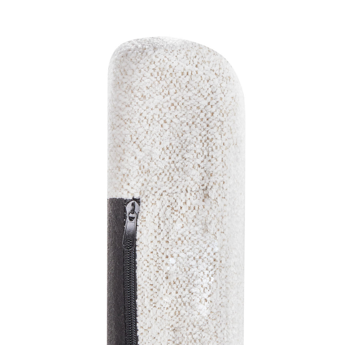 SCHAUKELSTUHL Cremeweiß Kvelia - Schwarz/Weiß, Textil (67/106/92cm) - Beliani