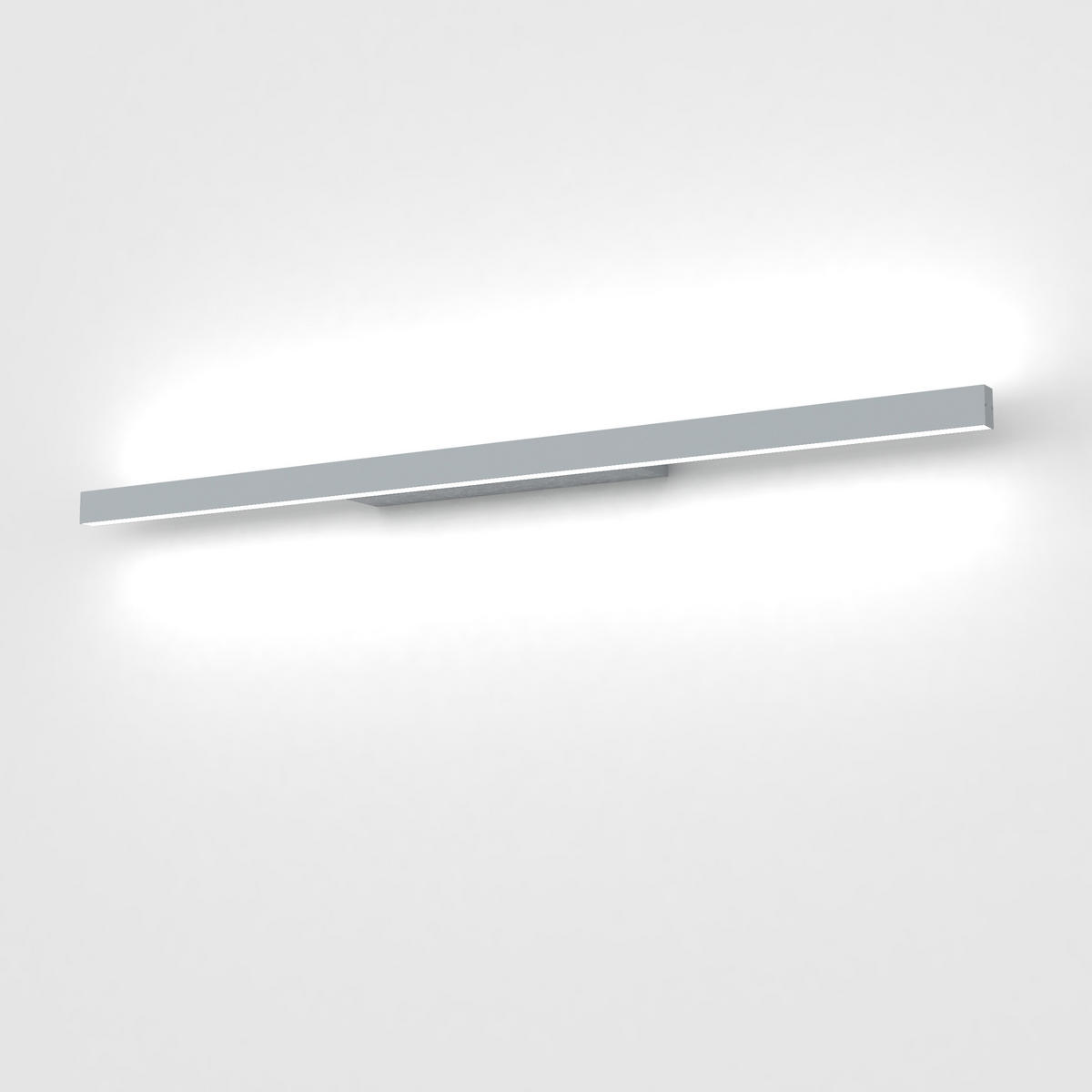 LED-WANDLEUCHTE - Grau, Metall (90/3.1/7cm) - Lumicom