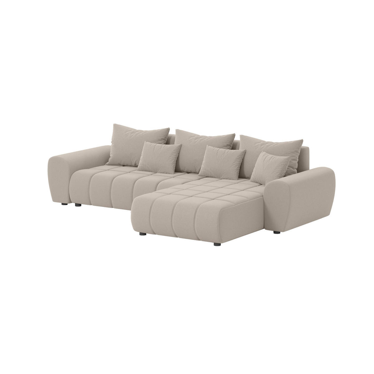 ECKSOFA Eide L mit Schlaffunktion, Beige - Beige, Textil (291/180cm) - Fedve