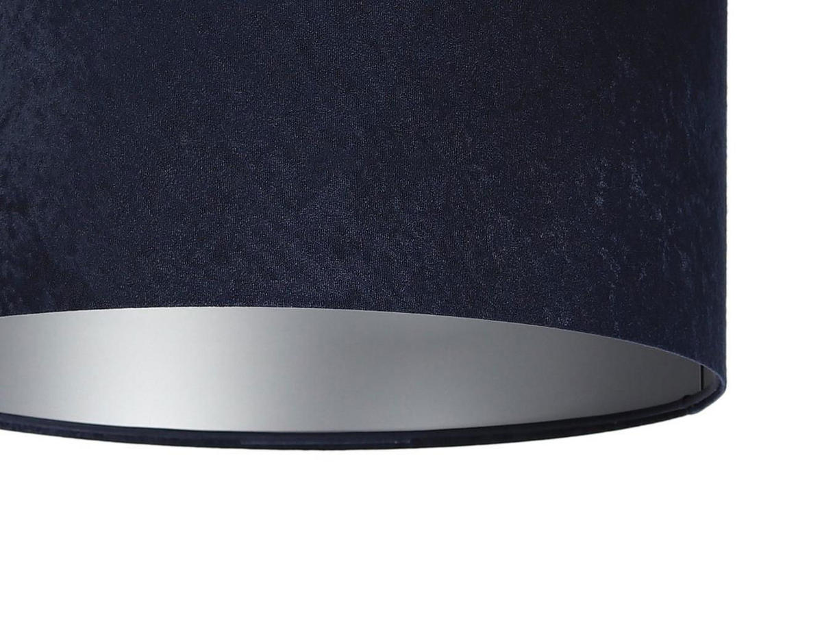 HÄNGELEUCHTE Blau 50/25 cm - Blau/Silberfarben, Kunststoff (50/0.8/25cm) - ONZENO