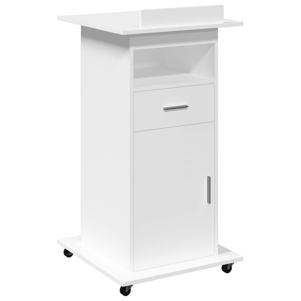 vidaXL Stehpult Weiß 55x107x55 cm