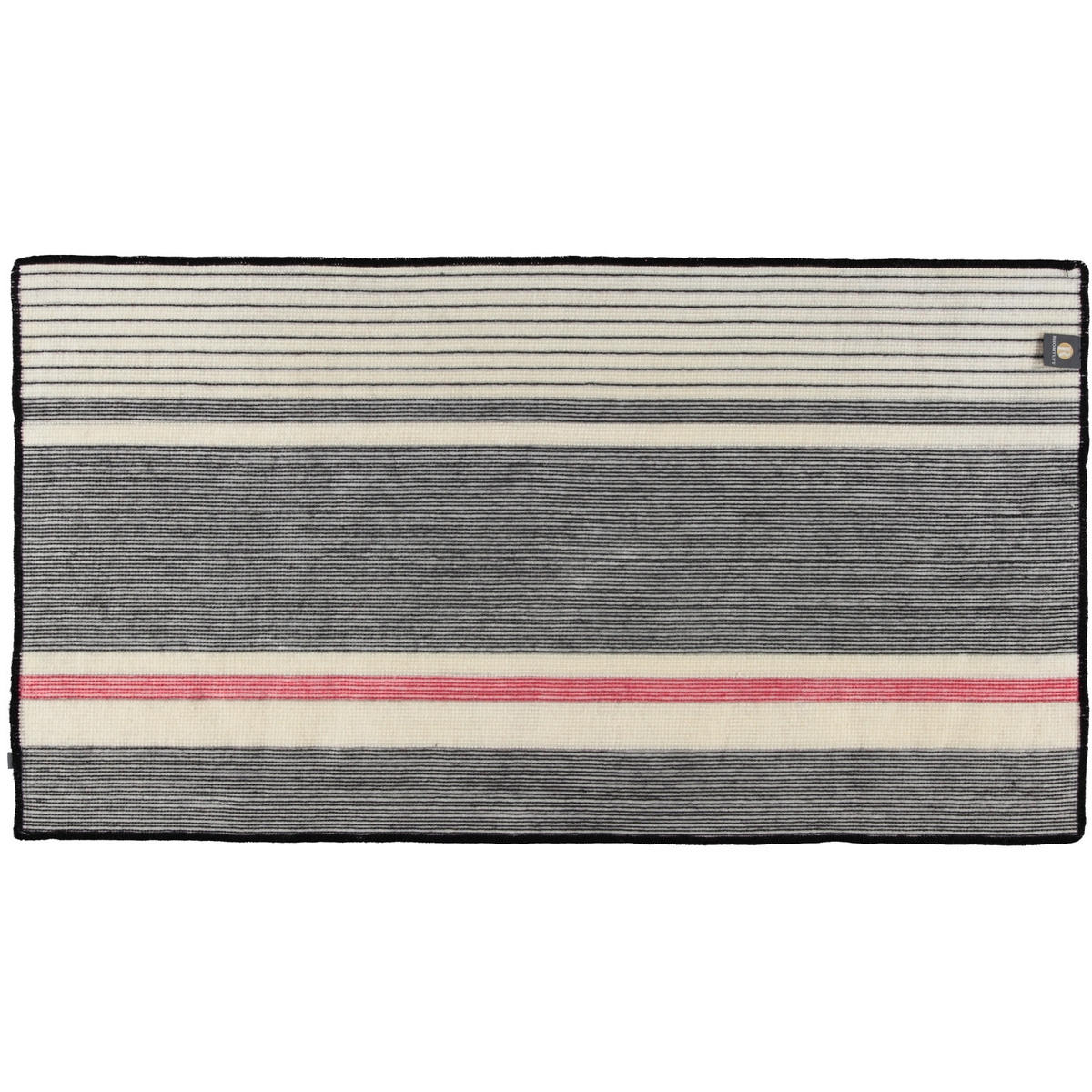 BADTEPPICHE MARITIM SCHWARZ-WEISS-CARMIN - 789 - Schwarz, Textil (70/130cm) - Rhomtuft