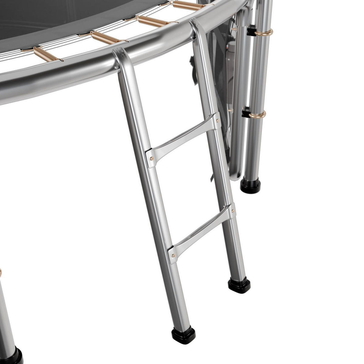 TRAMPOLIN JumpMaster M 244cm schwarz - Schwarz, Metall (244/244cm) - Juskys