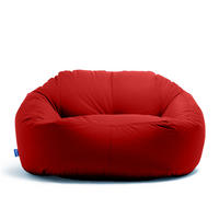 SITZSACK SOFA Lounge rot für Indoor und Outdoor - Rot, Textil (160/60/100cm) - Bruni