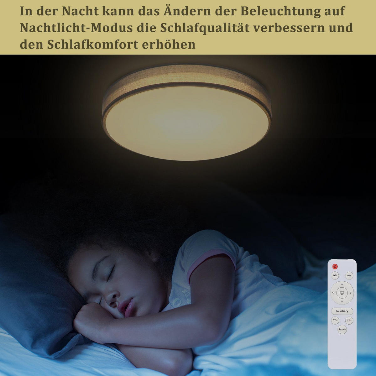LED-DECKENLEUCHTE Debra 38/38/6 cm - Grau, Textil (38/38/6cm) - Nettlife