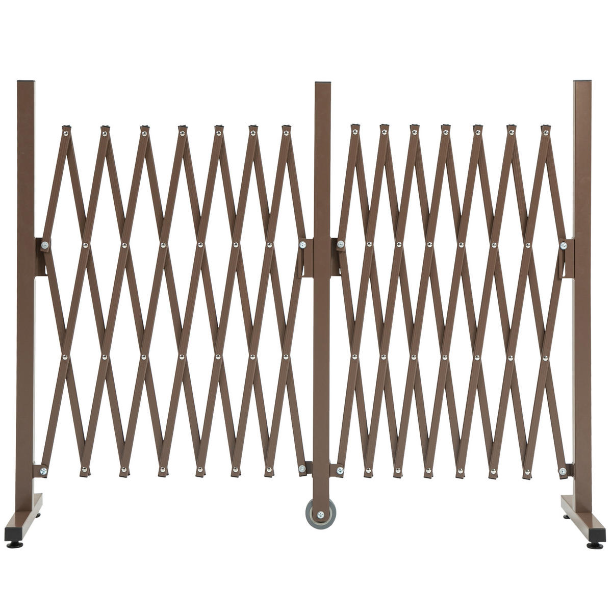 GARTENZAUN Dunkelbraun 405.0/31.0/103.0 cm - Dunkelbraun, Metall (31/103cm)