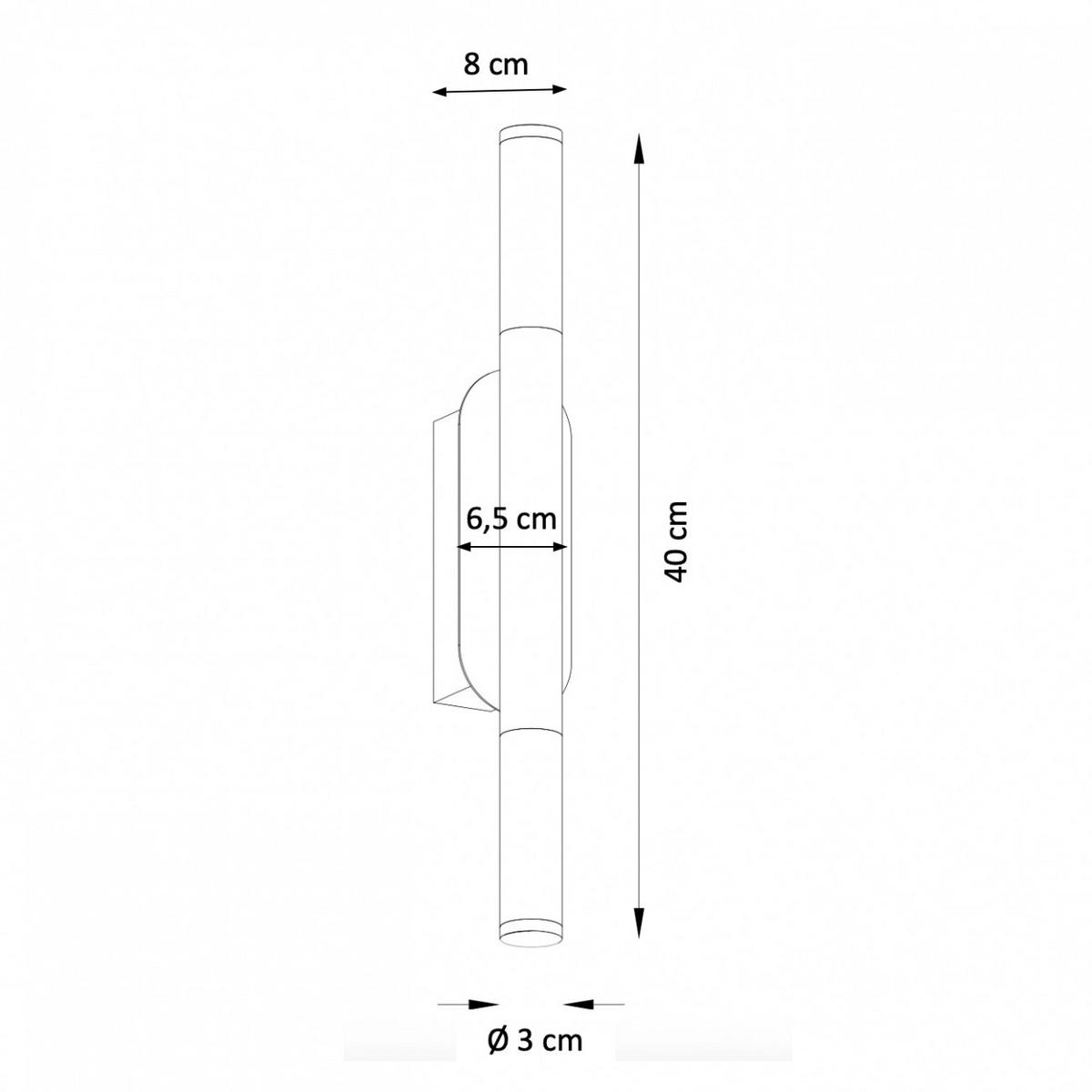 WANDLEUCHTE Barletta, Gold / Messing, 40cm - Goldfarben, Metall (8/40/40cm) - KOSILUM