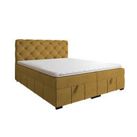 BOXBETT Gisel - Gelb, Holzwerkstoff/Textil (160/200cm) - Fun Möbel