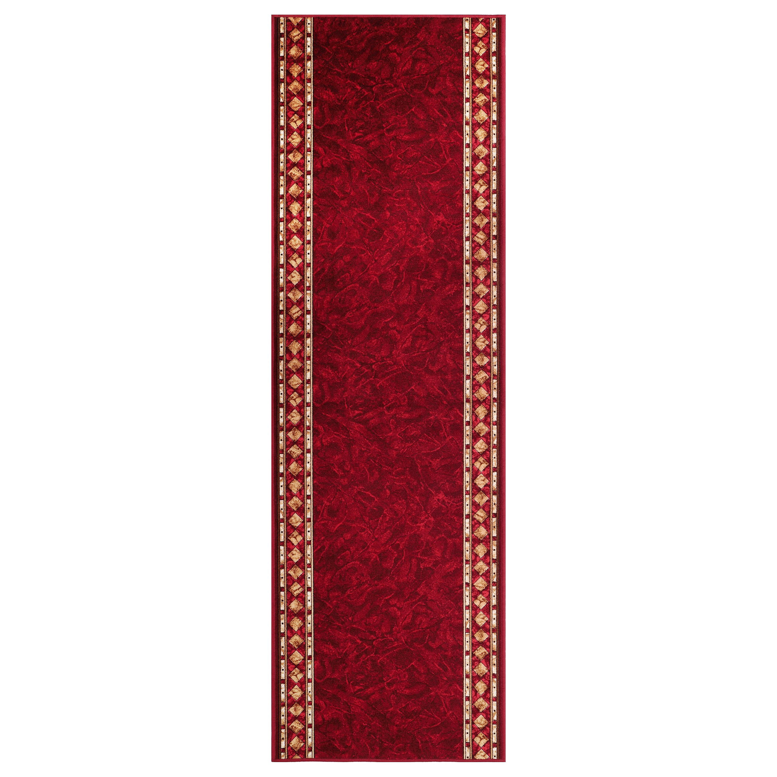 TEPPICHLÄUFER Anti-Rutsch Rot rutschfest Gummiunterlage 67/800 cm - Rot, Textil (67/800cm) - Tapiso