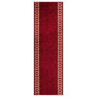 TEPPICHLÄUFER Anti-Rutsch Rot rutschfest Gummiunterlage 67/600 cm - Rot, Textil (67/600cm) - Tapiso