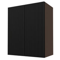 KÜCHENHÄNGESCHRANK Lamello W3/60 Schwarz Matt / Lava 60 / 32,5 / 72cm - Dunkelgrau/Schwarz, Holz/Holzwerkstoff (60/72/32.5cm) - Feldmann-Wohnen