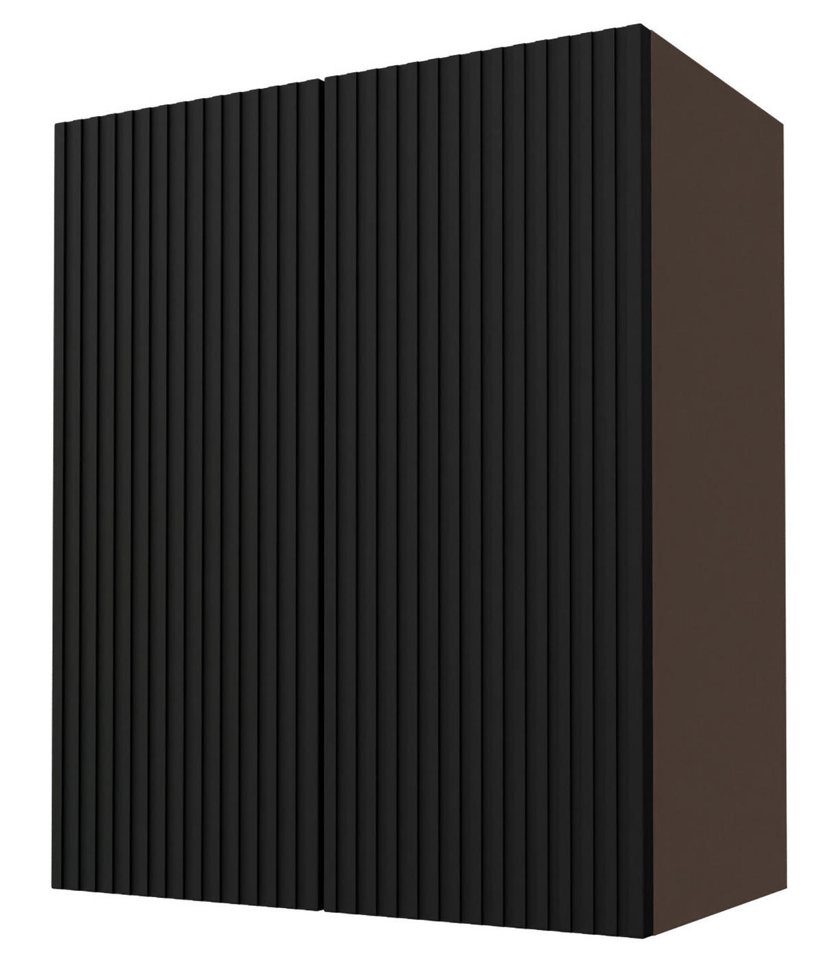 KÜCHENHÄNGESCHRANK Lamello W3/60 Schwarz Matt / Lava 60 / 32,5 / 72cm - Dunkelgrau/Schwarz, Holz/Holzwerkstoff (60/72/32.5cm) - Feldmann-Wohnen