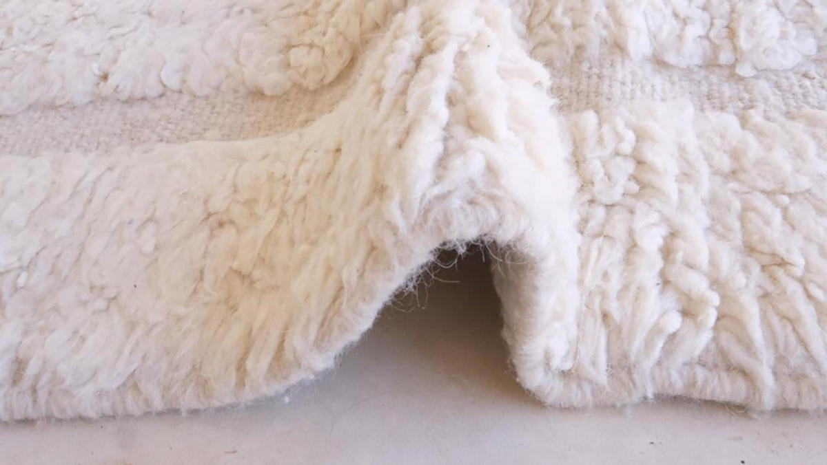 BERBERTEPPICH aus reiner Wolle 238x 333 cm - Weiß, Naturmaterialien (238/333cm) - AFK Living