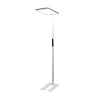 LED Büro Stehleuchte VEKOR - Weiß - Weiß, Metall (6.3/33.5/200cm) - Home Deluxe