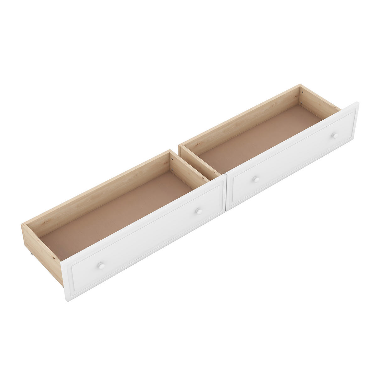 ETAGENBETT 90/200 cm aus Kiefer mit 2 Schubladen und Umbaufunktion Weiß - Weiß, Holz (140/200cm) - Modenvie