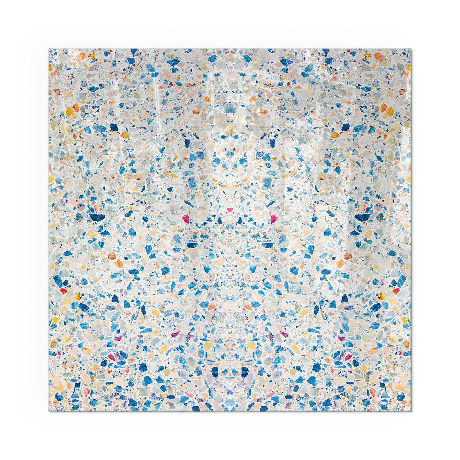 GLASPLATTE für Kamin 60x60 cm - Weiß, Glas (60/60/0.4cm) - TULUP