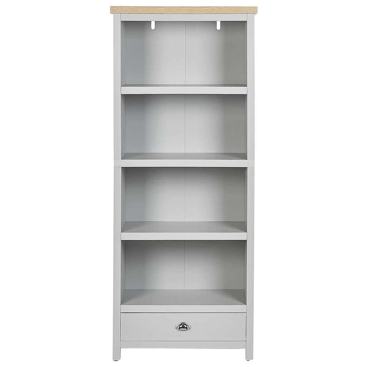 REGAL 4 Fächer Clio - Grau, Holzwerkstoff (72/180/35cm) - Beliani