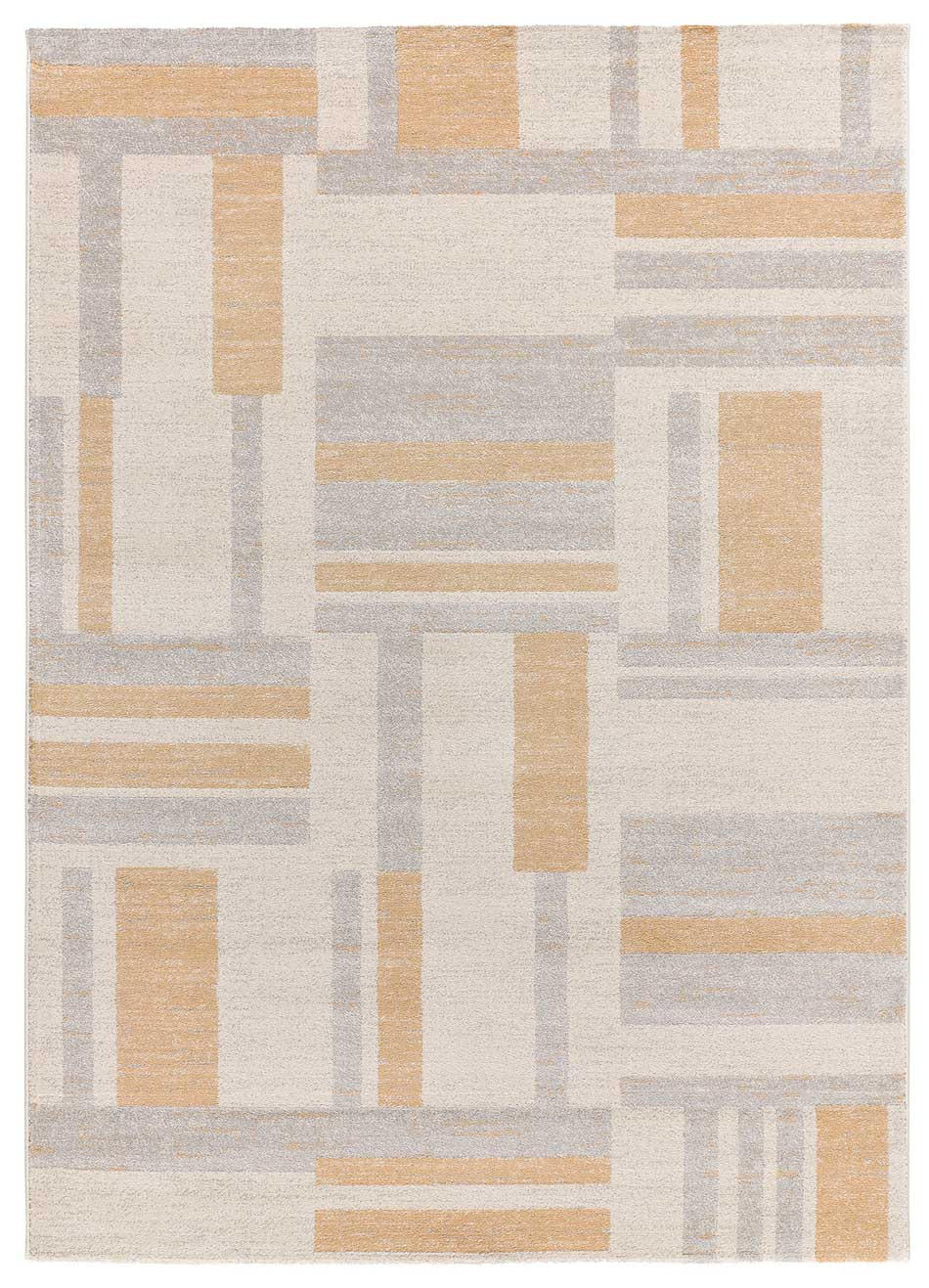 Atticgo Webteppich Grau, Beige 80x150 cm
