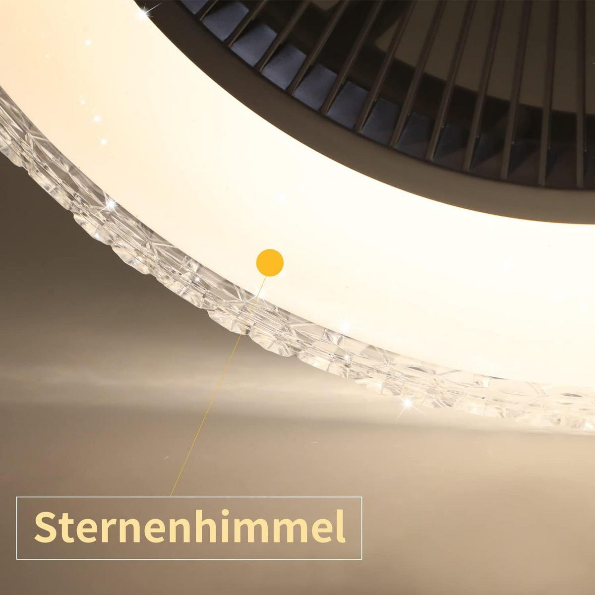 LED-DECKENLEUCHTE Vornis 49/49/20.5 cm - Weiß, Metall (49/49/20.5cm) - ZMH