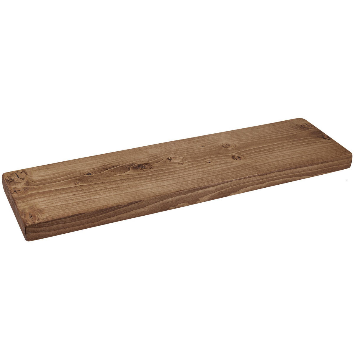 WANDREGAL rustikales 30/4,4/120 cm Nussbaum - Rotbraun, Holz (120/4.4/30cm)