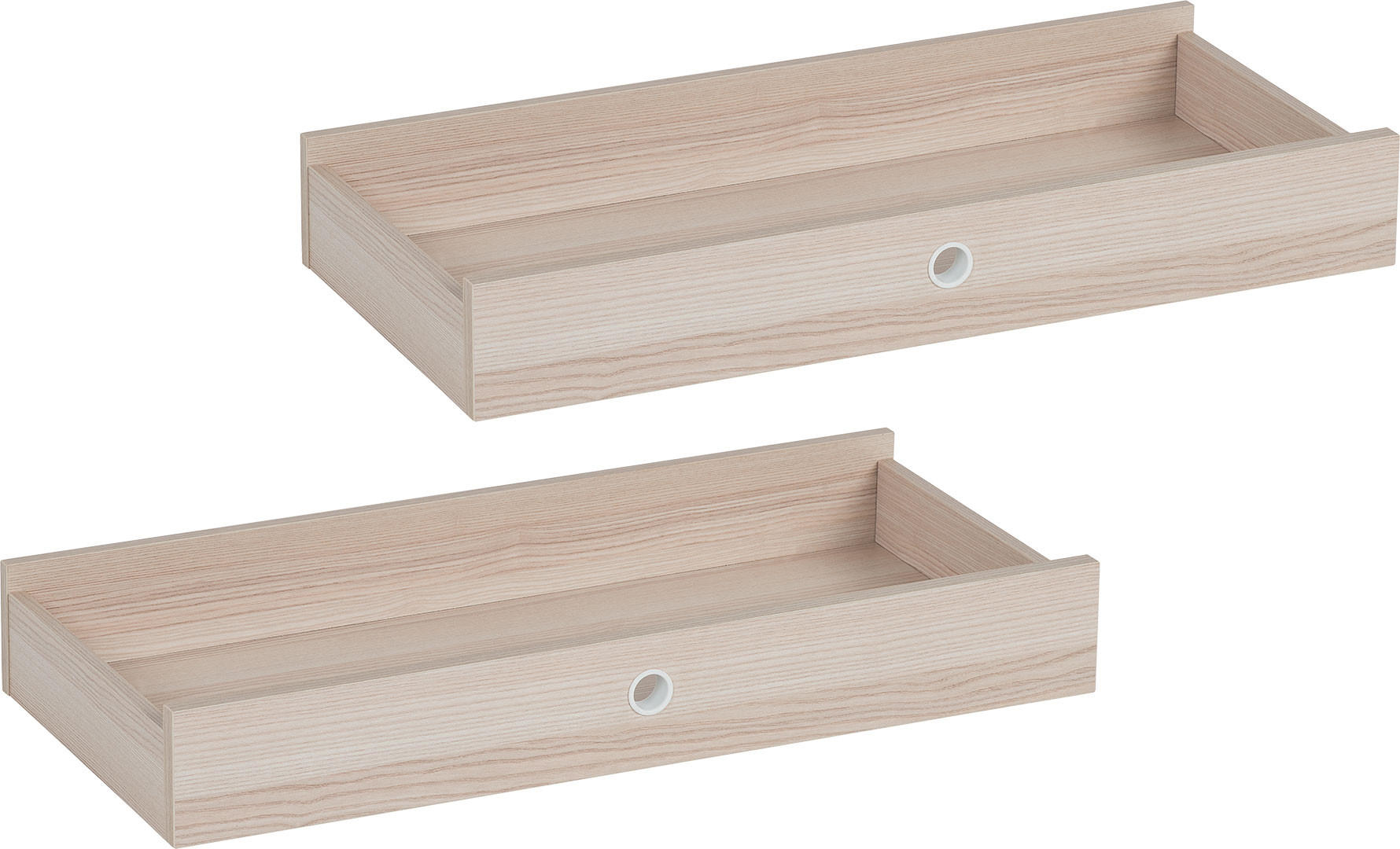SCHUBLADEN 2ER-SET SPOT - Akaziefarben, Holzwerkstoff (30/67/10cm)