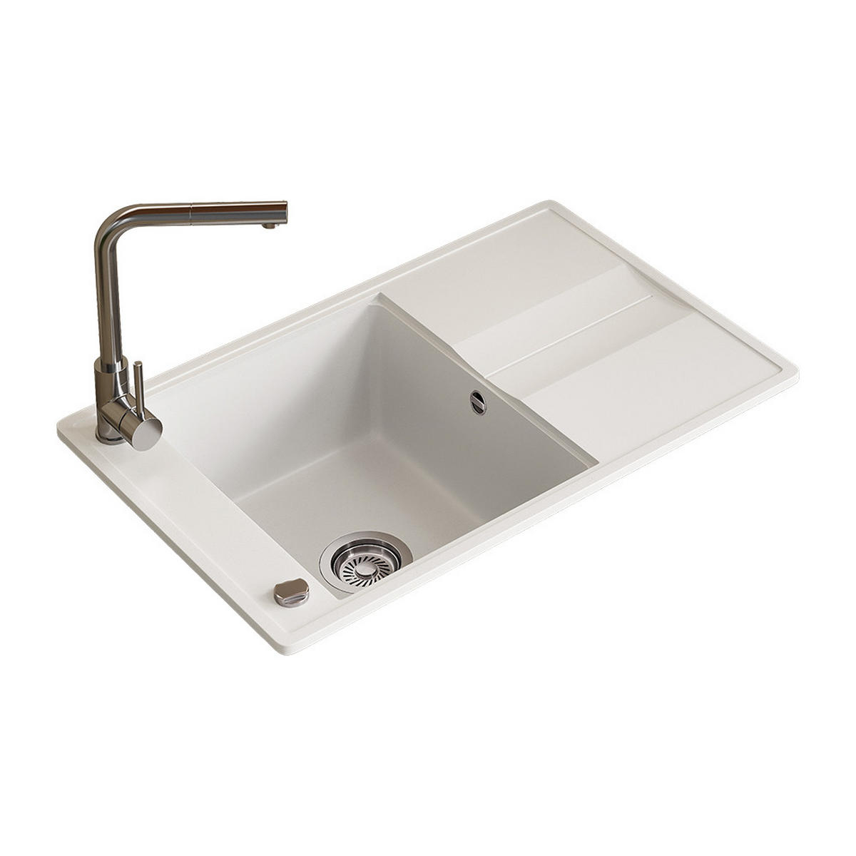 UMYVADLO Kyoto Bílá - bílá, keramika (78/20/50cm) - Bergstroem