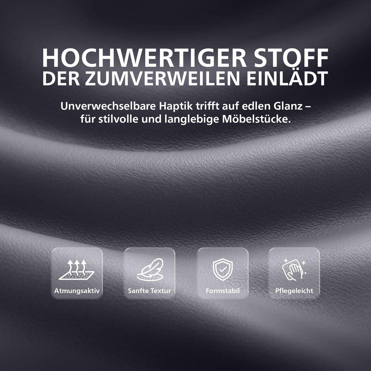 SCHWINGSTUHL 2er Set Lederlook Grau - Grau, Textil/Metall (57/92/59cm) - CLP