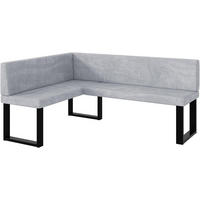 ECKBANK TONI_U - Hellgrau, Textil (128/168cm) - Meblini