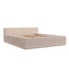 POLSTERBETT Casto mit Stauraum 140/200 cm Hellbeige im Poso Stoff - Beige/Schwarz, Holz/Holzwerkstoff (140/200cm) - AltaBeds
