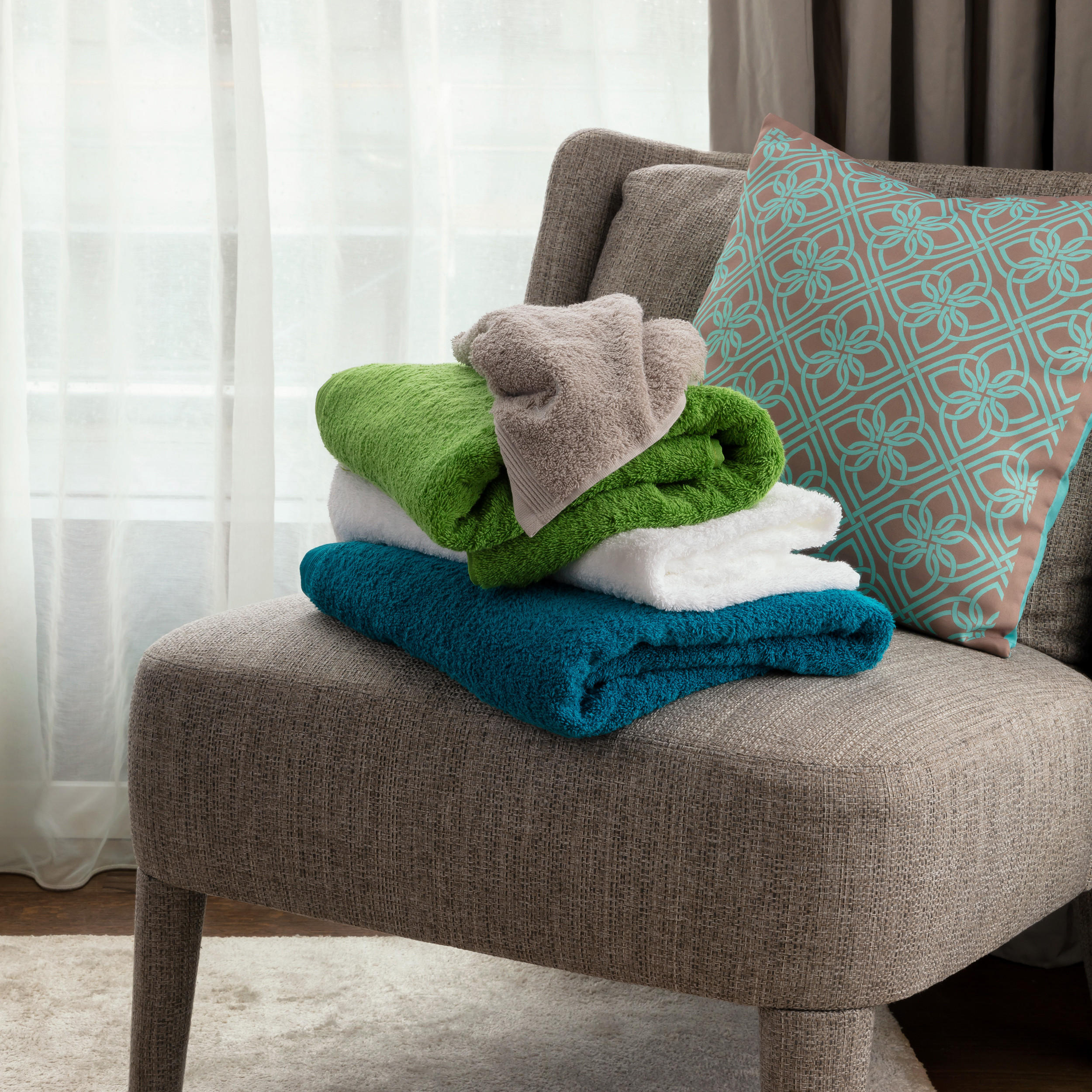 GÄSTETUCH SUPERWUSCHEL 3ER PACK - Silberfarben, Textil (30/50cm) - MÖVE