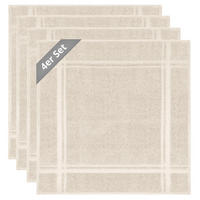 FROTTEE Küchenhandtücher 50x50 cm, 4er Set, Natur - Naturfarben, Textil (50/50cm) - Lashuma