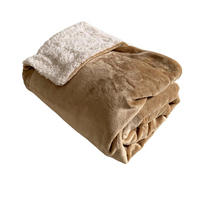 PLAID gefüttert in Schafsoptik Beige 130 x 170 - Beige, Textil (130/170cm) - LE COMPTOIR DE LA PLAGE