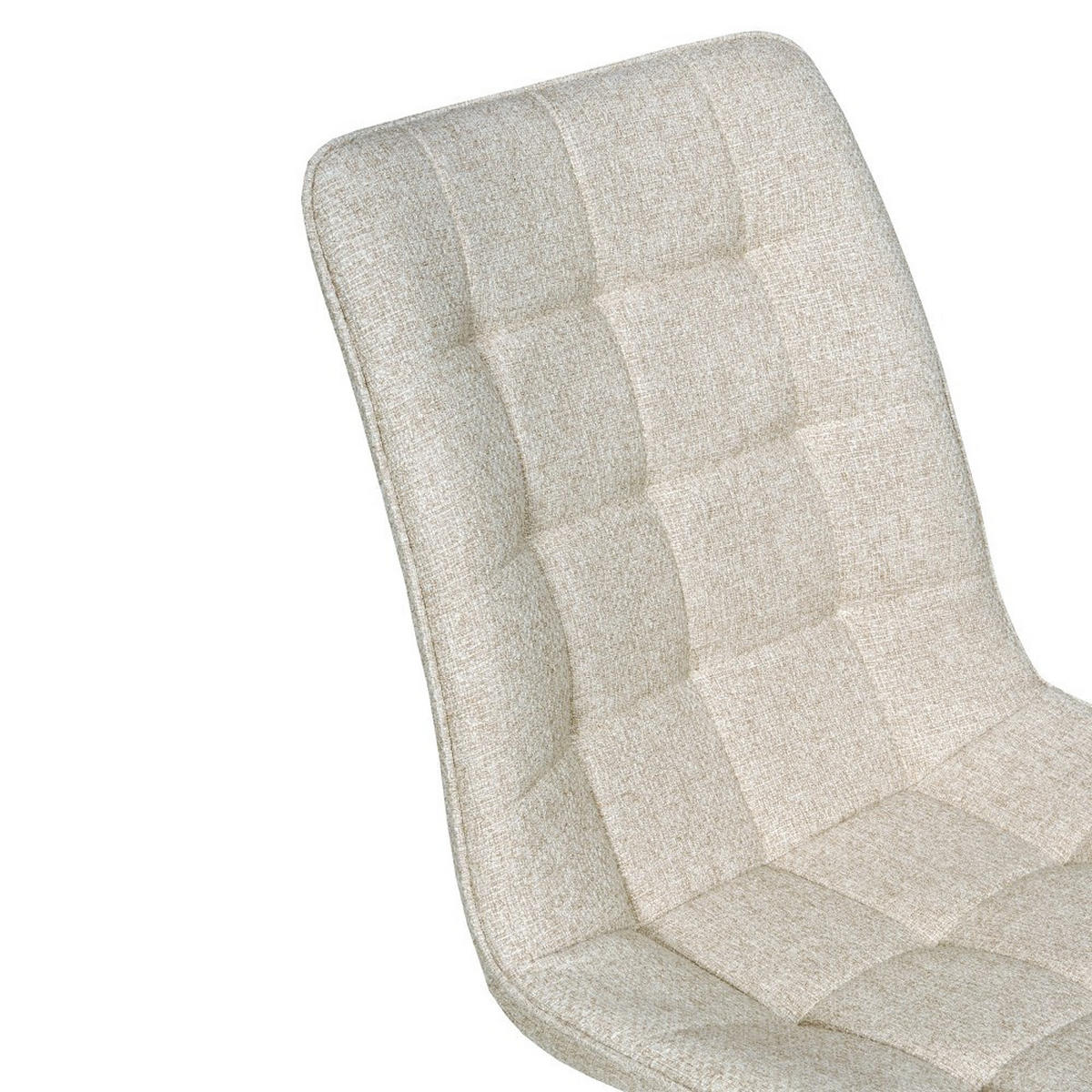 ESSZIMMERSTUHL 4er Set/ MUSE, Beige - Beige/Schwarz, Metall (45/84/60cm) - Weber Industries