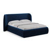 POLSTERBETT mit Bettkasten und Lattenrost 190x215 Blau - Blau/Schwarz, Kunststoff/Textil (140/200cm) - Makamii