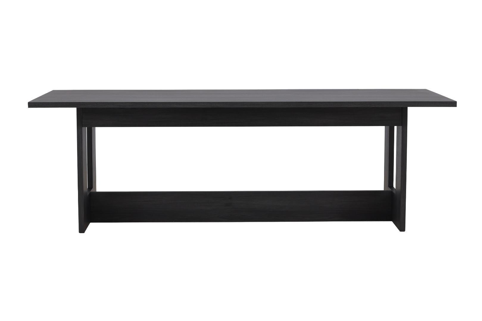 ESSTISCH, Milly, Schwarz, MDF, 100 x 235 x 75 cm - Schwarz, Holzwerkstoff (235/100/75cm) - ebuy24