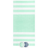 STRANDTUCH, 100x200 cm, 100% Baumwolle, Blau - Grün, Textil (100/200cm) - Zollner