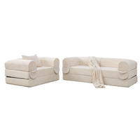 SITZGARNITUR DE-35226 3-Sitzer Beige - Beige, Textil (78/65/190cm) - ComfortXL