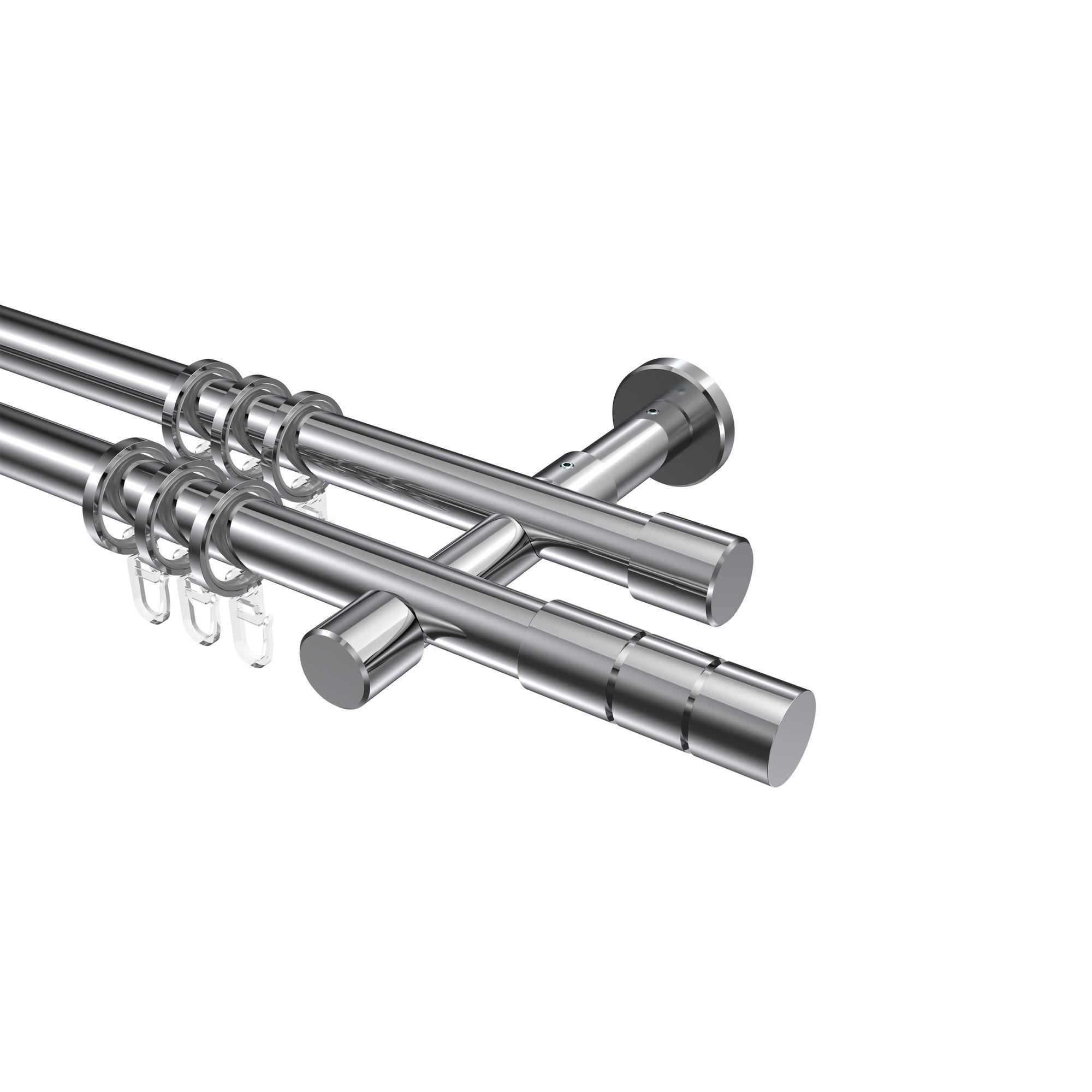 Interdeco Gardinenstange Chrom 360 cm